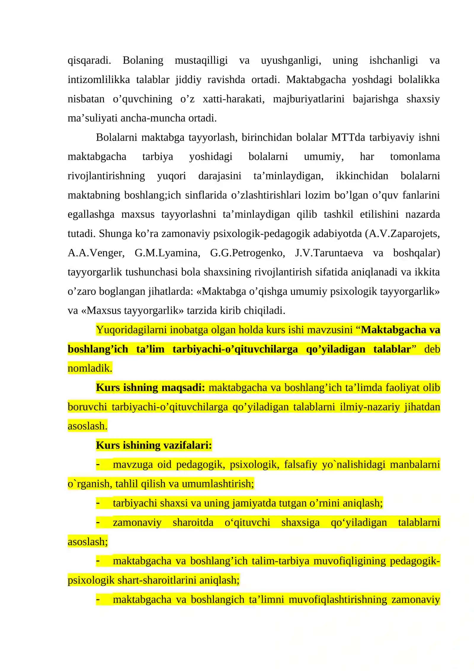 TAYYORLOV GURUHI BOLALARINI MAKTABGA O‘QISHGA TAYYORLASH 4