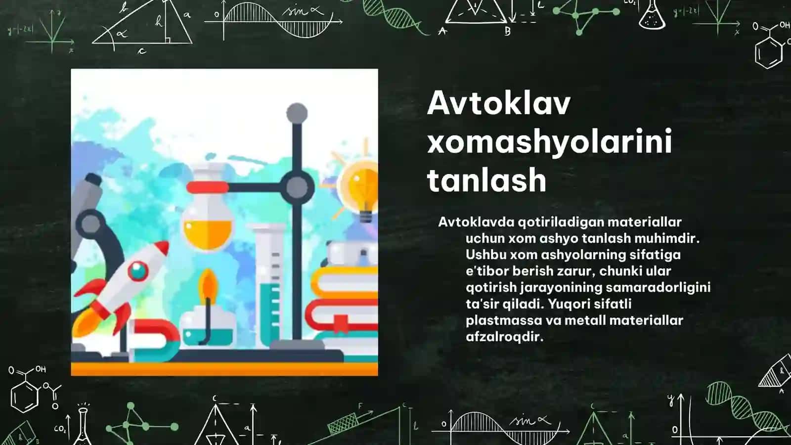 Avtoklavda qotiriladigan materiallarga ishlatiladigan xom ashyolar 4