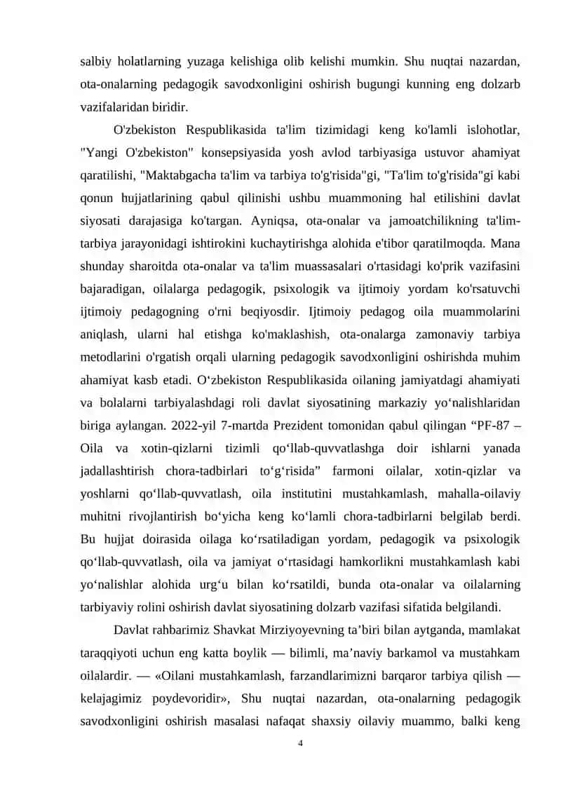 "Ijtimoiy pedagogning maktab yoshidagi bolalar bilan ishlash jarayoni" 4