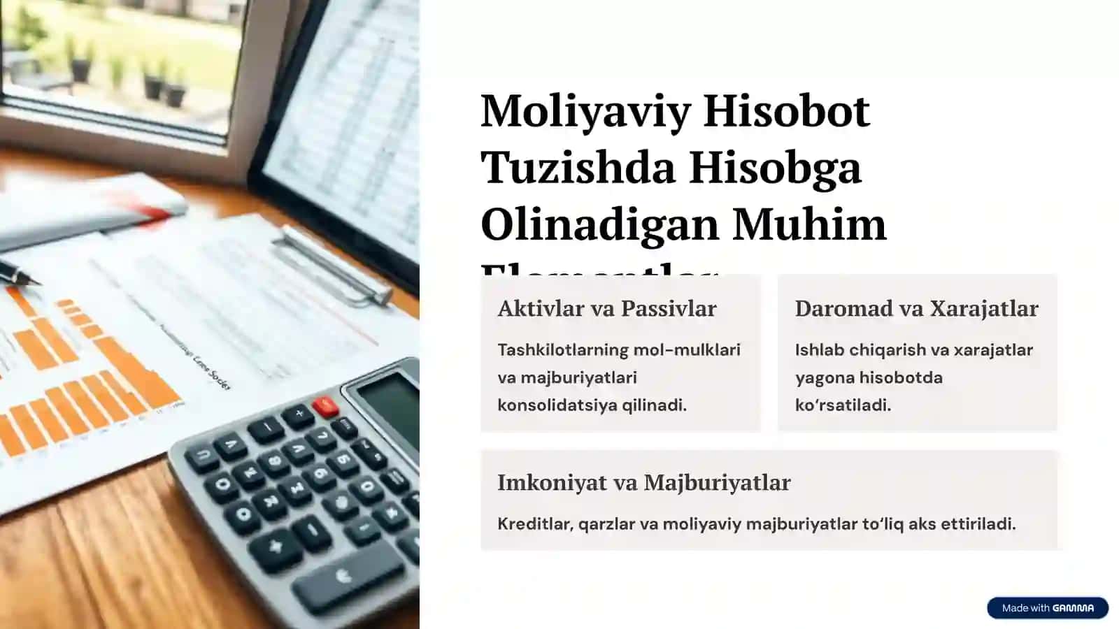 Konsolidatsiyalashgan Moliyaviy Hisobot: Kirish va Muhim Masalalar 4