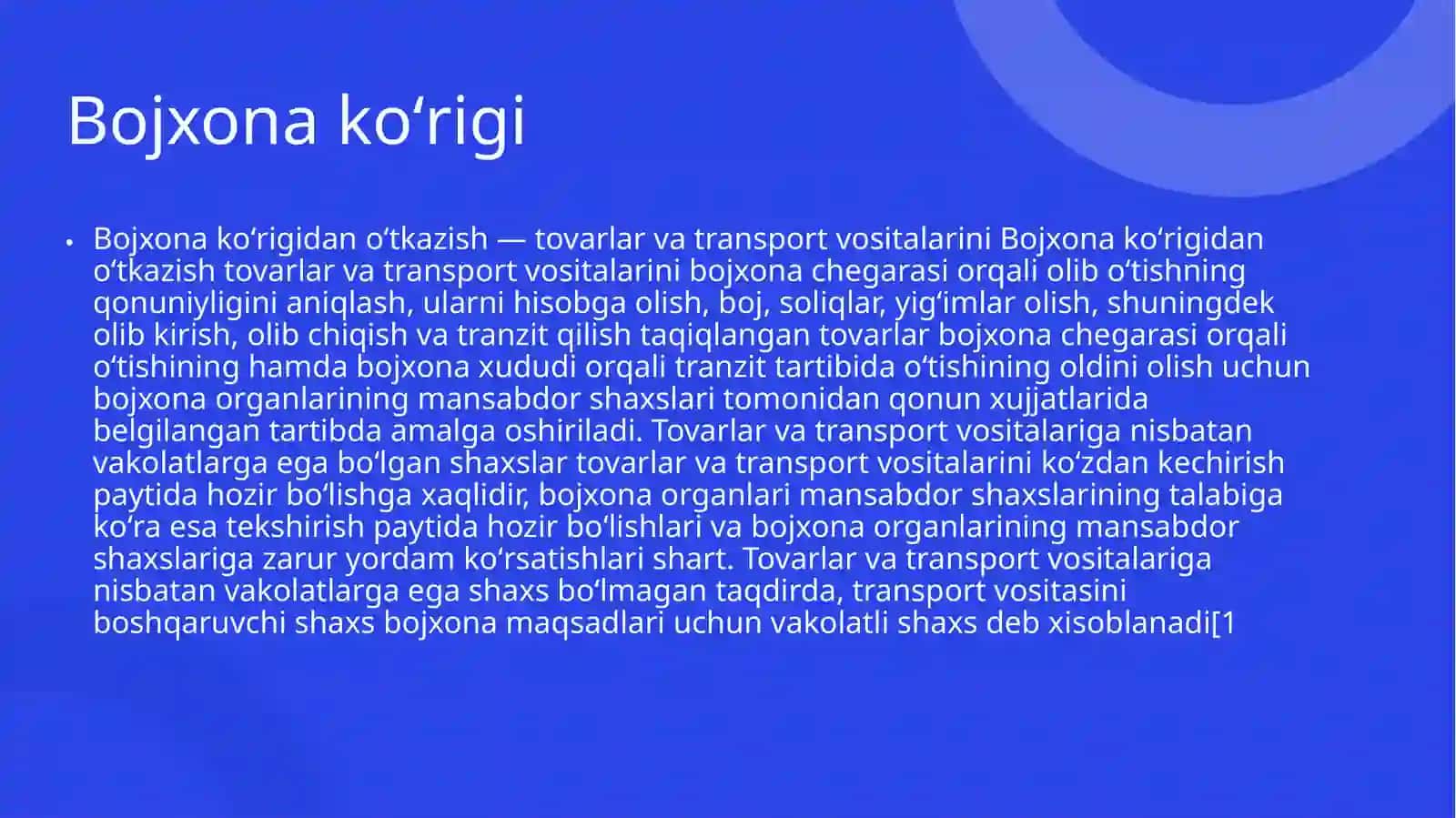 Bojxona nazoratini amalga oshirish tartiblari va shakllari 4