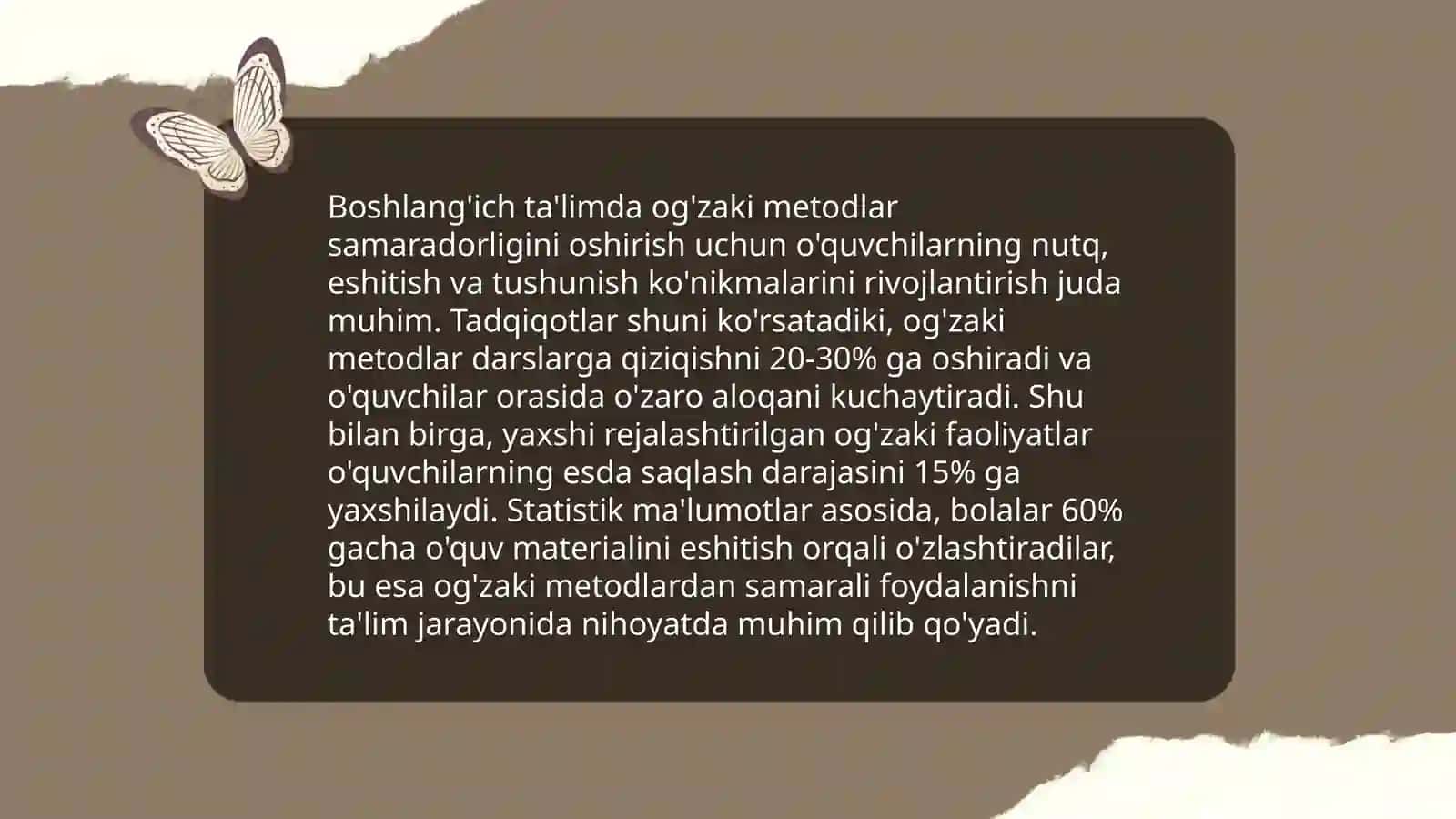 Og'zaki va ko'rgazmoli metodlar 4