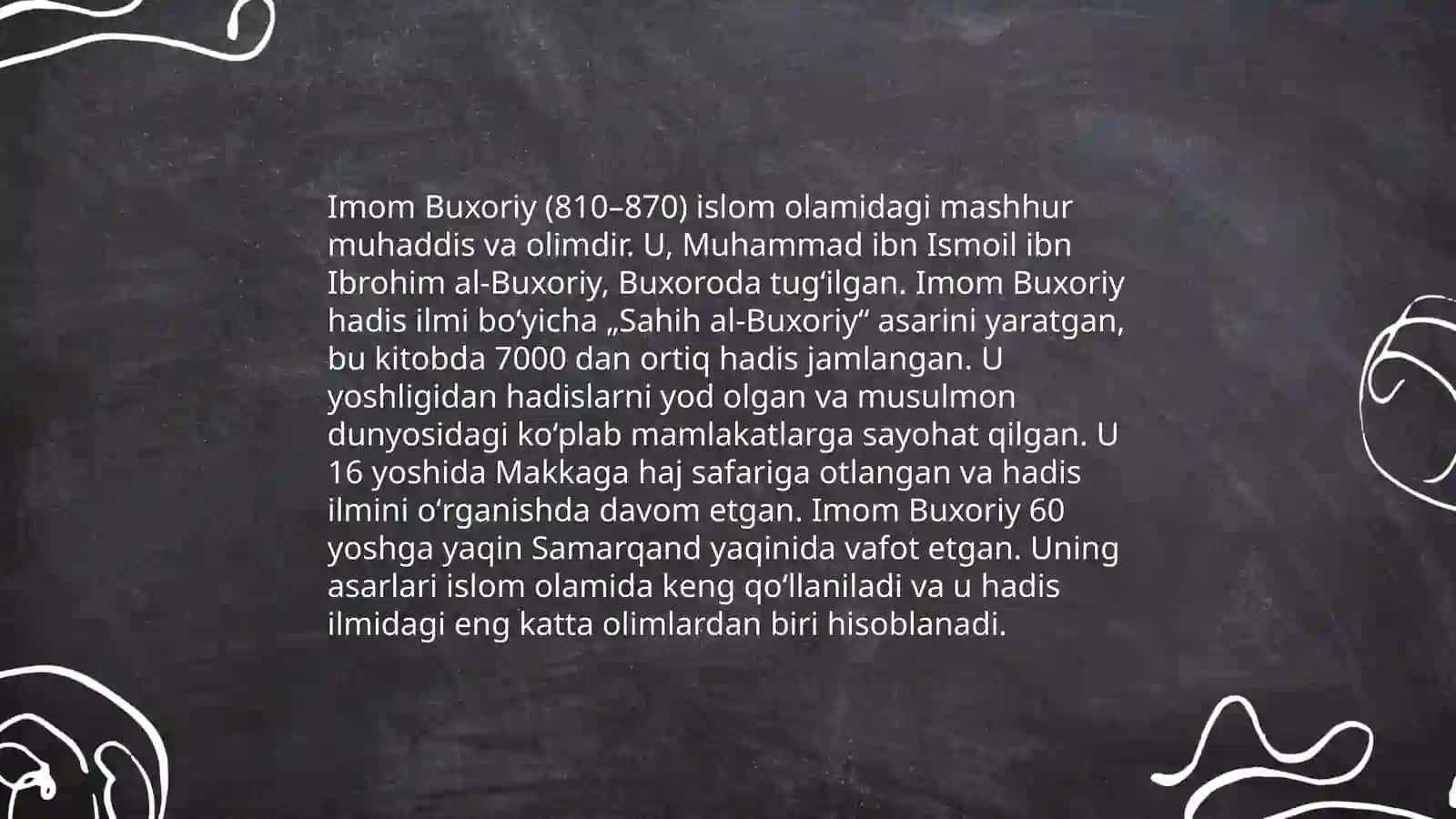 Imom Buxoriy va Imom Termiziyning hadis ilmiga qoʻshgan hadislarni qiyosiy tahlili 4