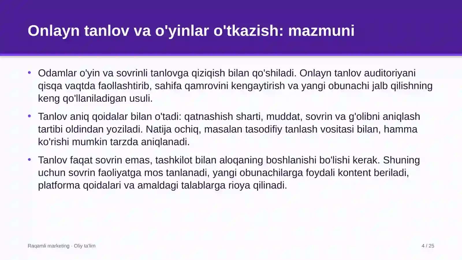 to'lov tizimlarida onlayn tanlov va o'yinlar o'tkazish 3672 4