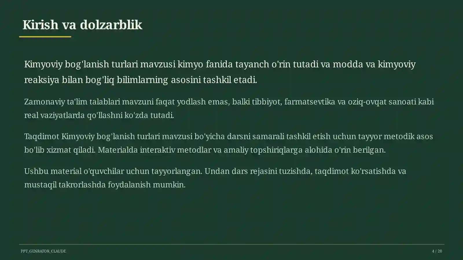 Kimyoviy bog'lanish turlari (8-sinf) 4