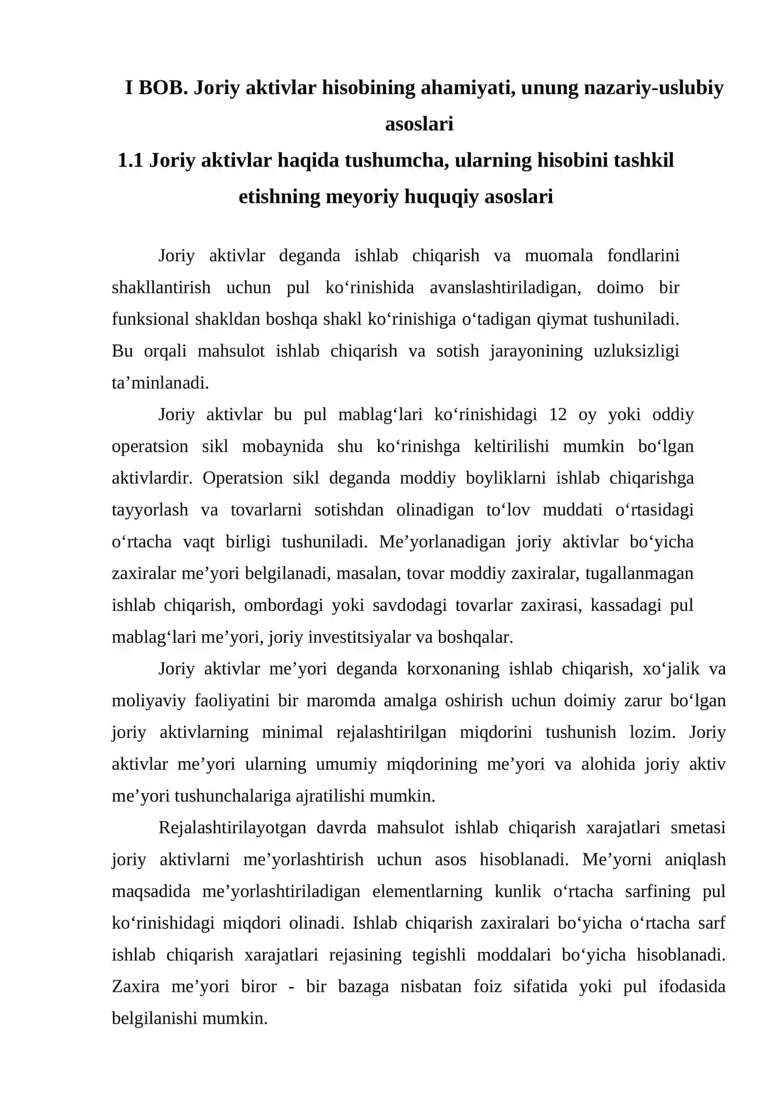 Joriy aktivlar hisobi va uning xususiyatlari 4