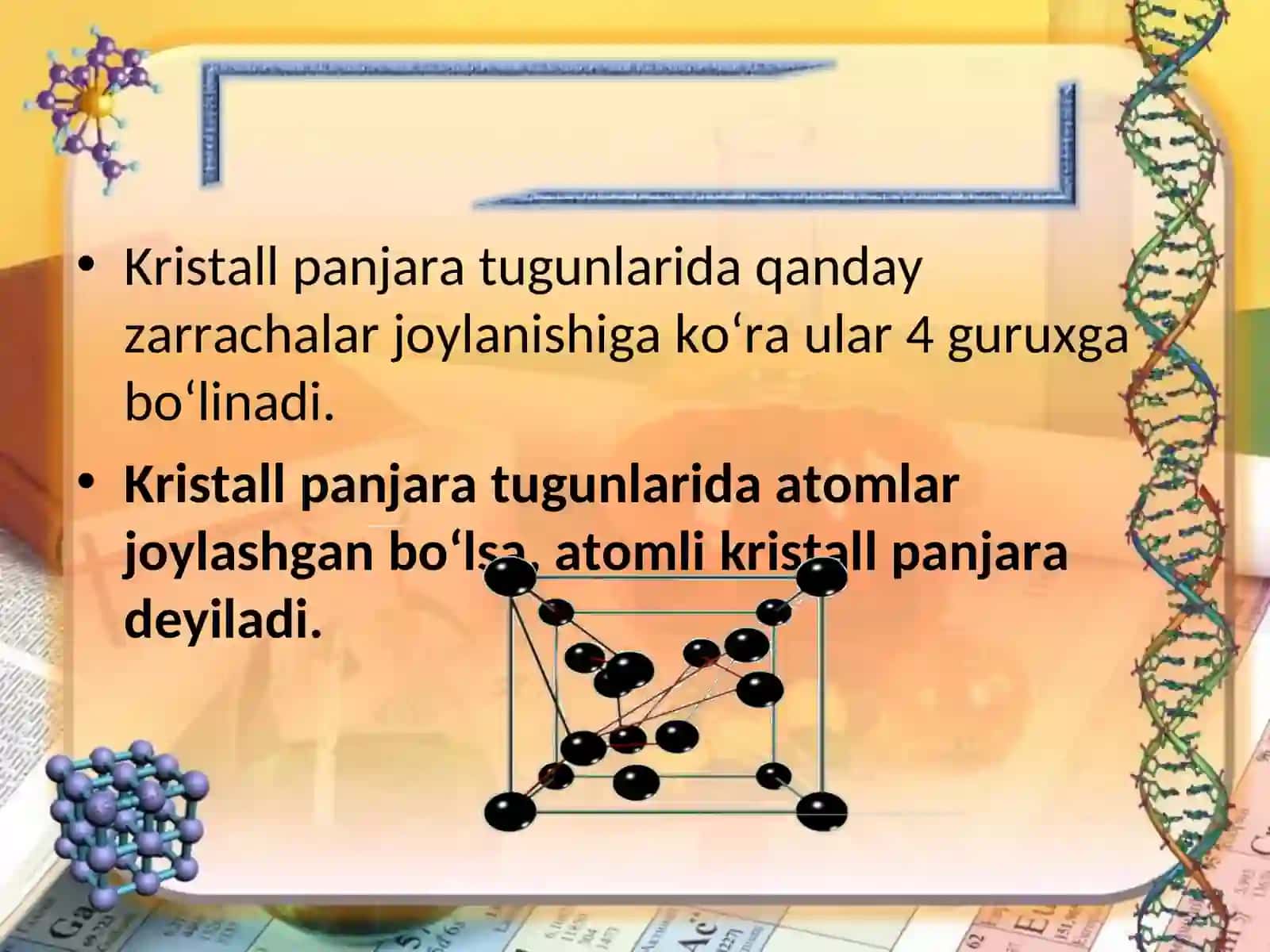 Kristallmoddalarning tuzilishi 4
