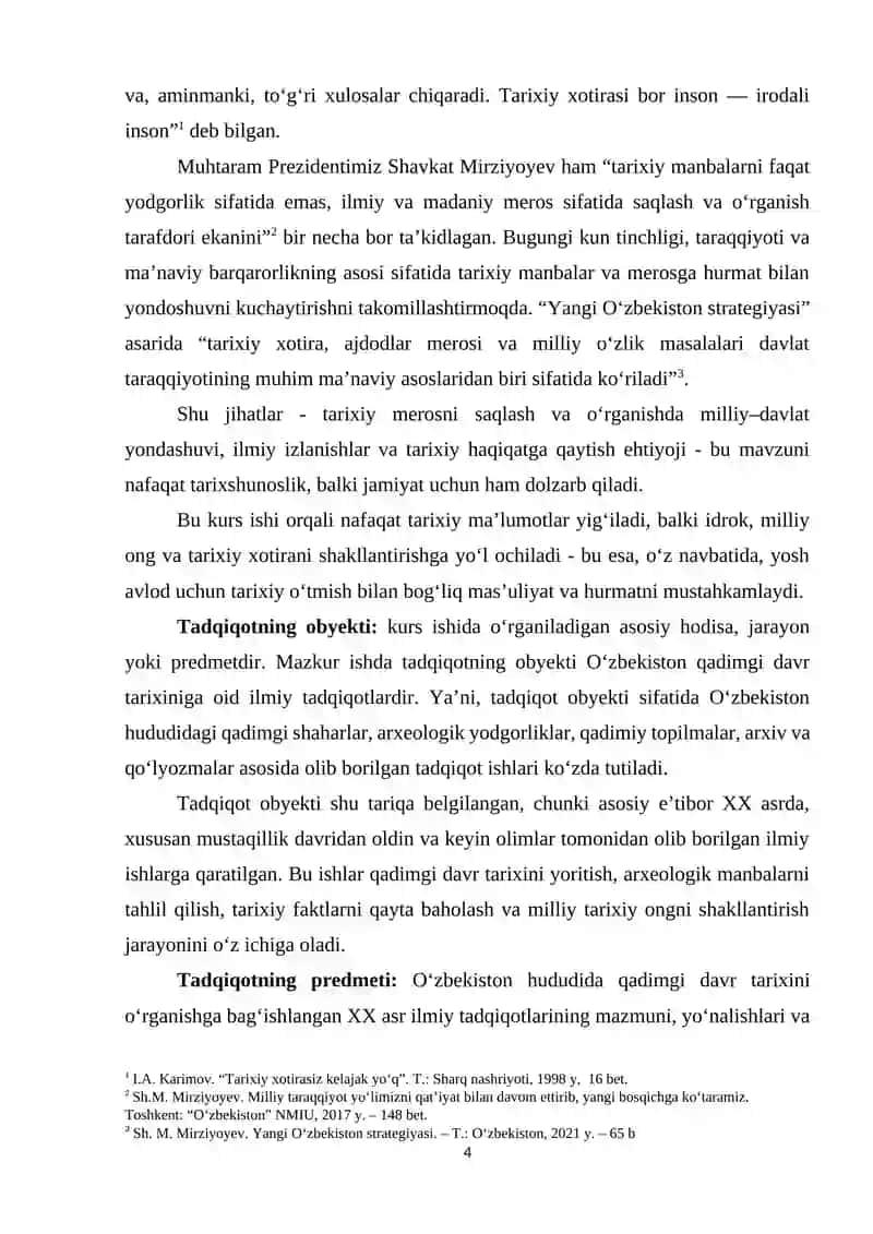Qadimgi davr tarixini XX asr tadqiqotlarida yoritilishi 4