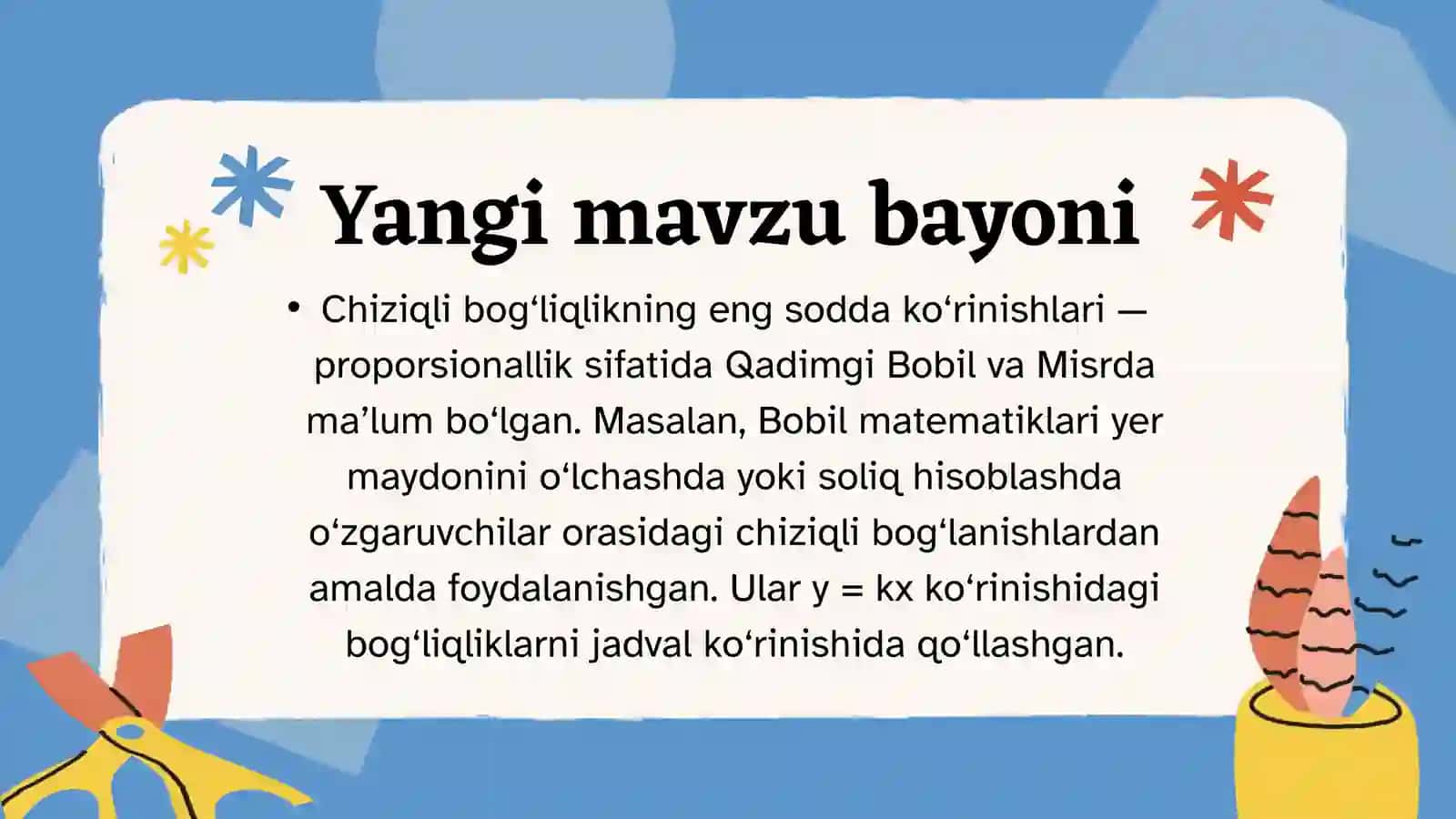 Chiziqli funktsiya 4