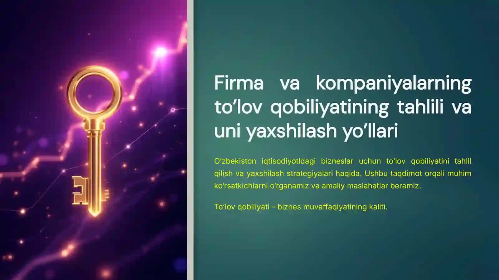 Firma va kompaniyalarning to’lov qobiliyatining tahlili 4