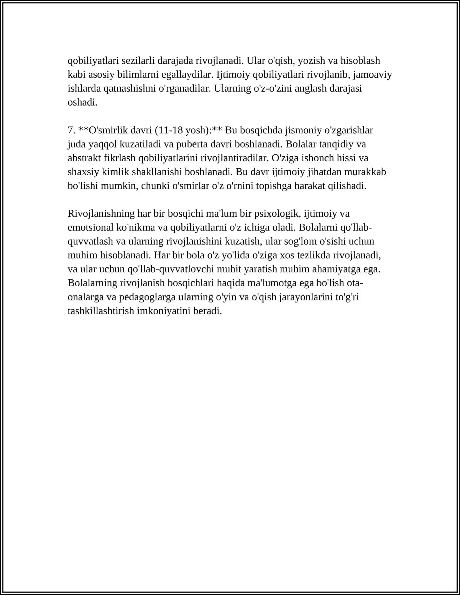 BOLALAR PSIXOLOGIYASI VA PSIXADIAGNOSTIKASI 4