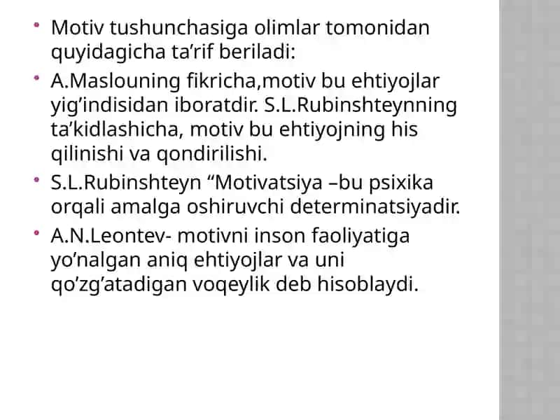 O'rta maktab yoshi davri motivlari 4