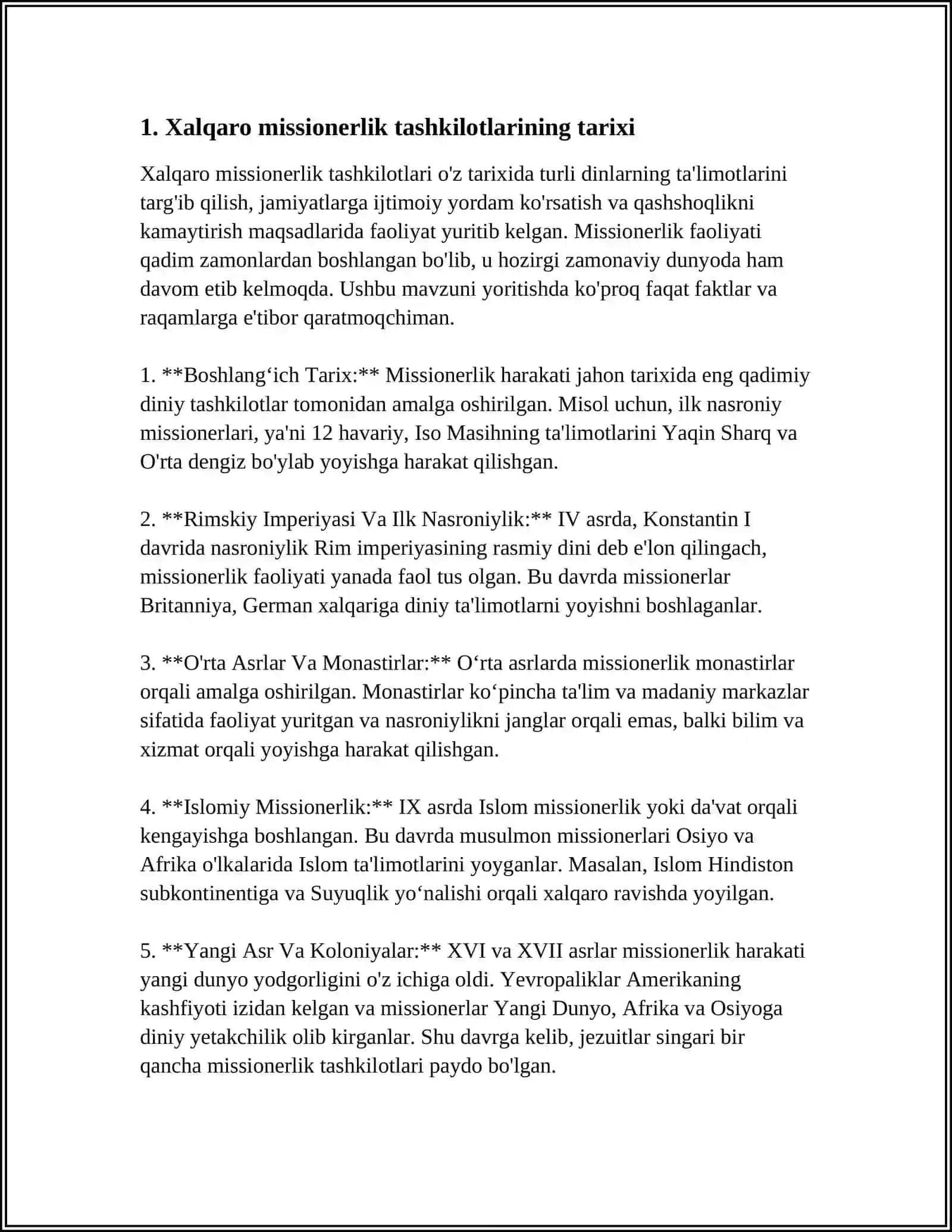 XALQARO MISSIONERLIK TASHKILOTLARI VA ULARNING TARĜIBOT USULLARI 4