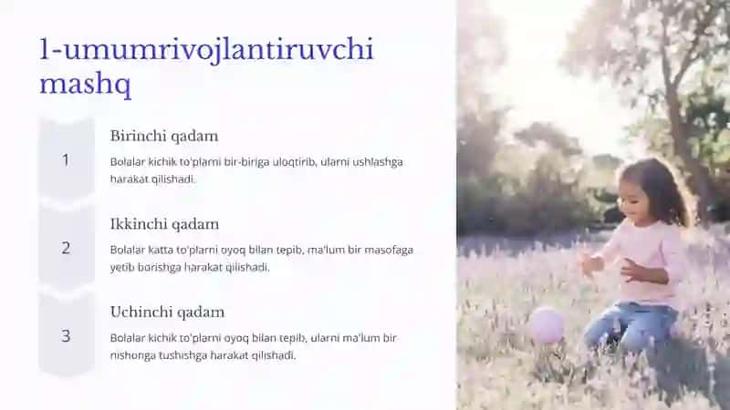 Umumrivojlantiruvchi mashqlar ( buyumlar bilan) 4