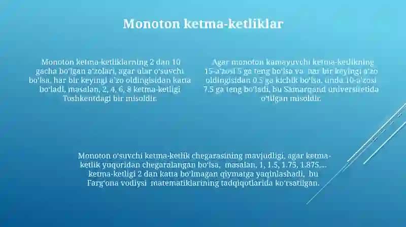 Kompleks sonli ketma-ketliklar va ularning limiti 4