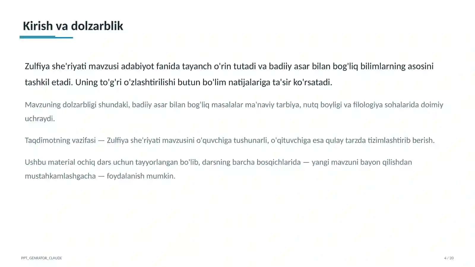Zulfiya she'riyati (6-sinf) 4