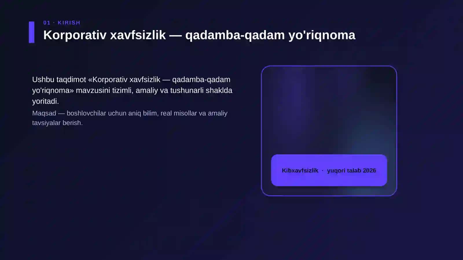 Korporativ xavfsizlik — qadamba-qadam yo'riqnoma 4