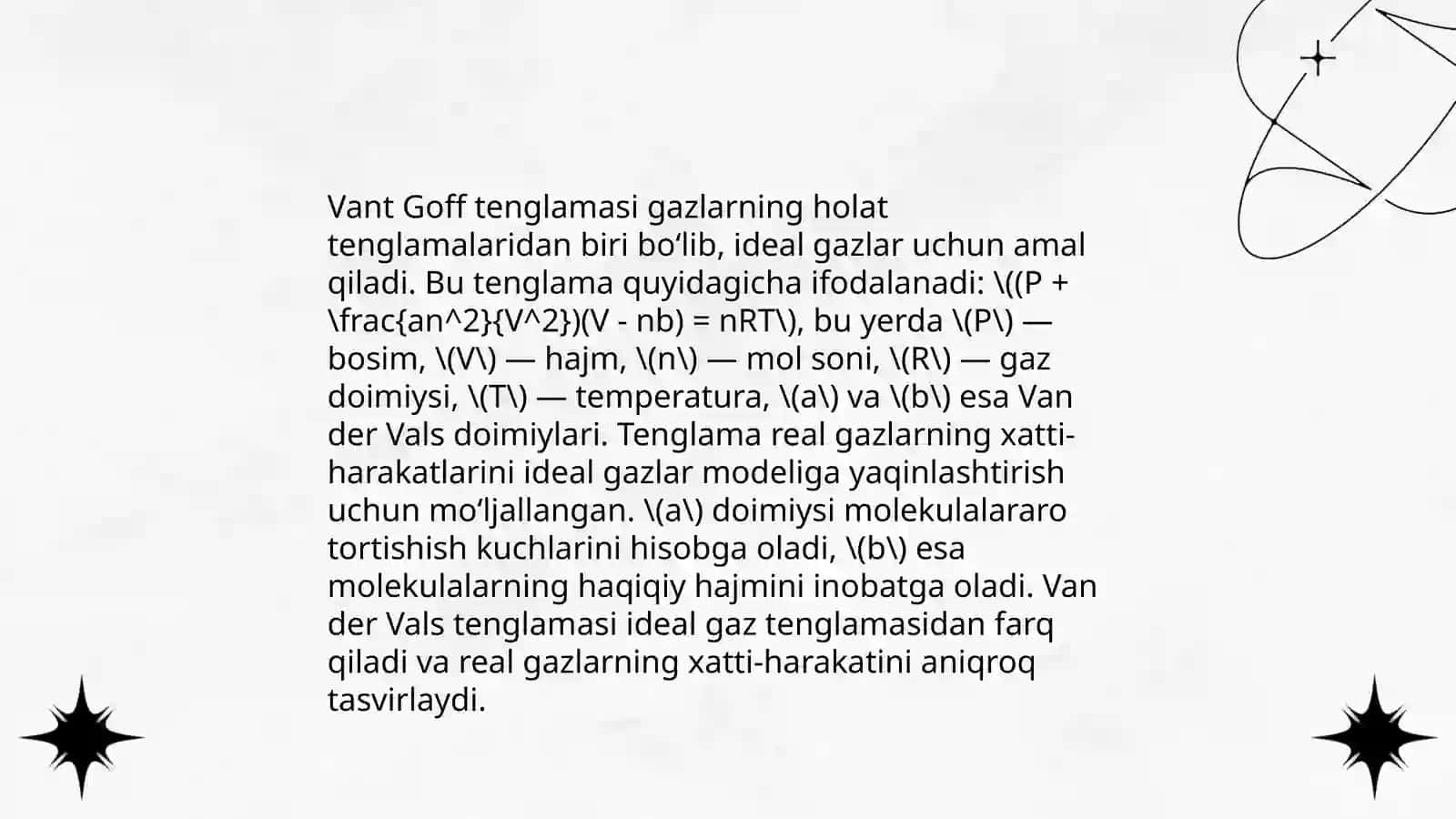 Vant Goff tenglamasi 4