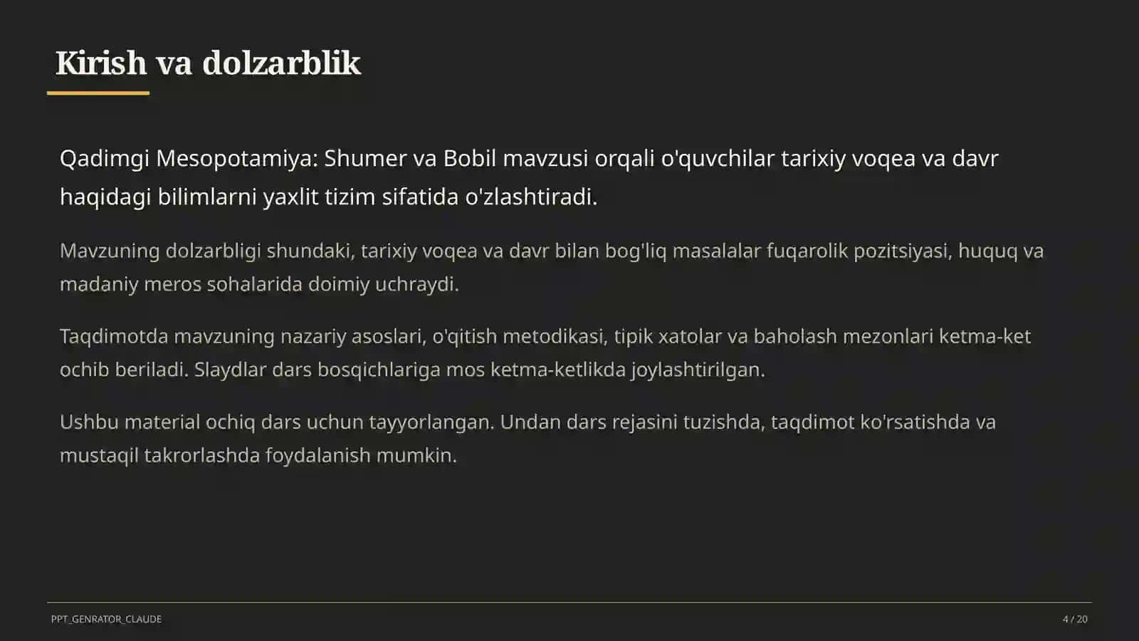 Qadimgi Mesopotamiya: Shumer va Bobil (6-sinf) 4