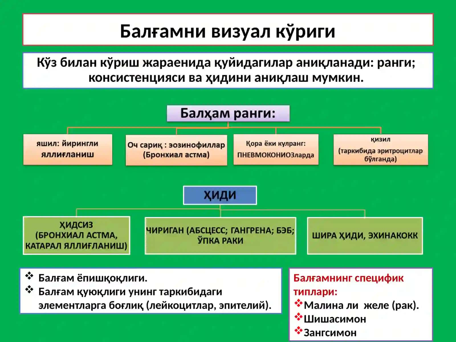Балғам Таҳлили 4