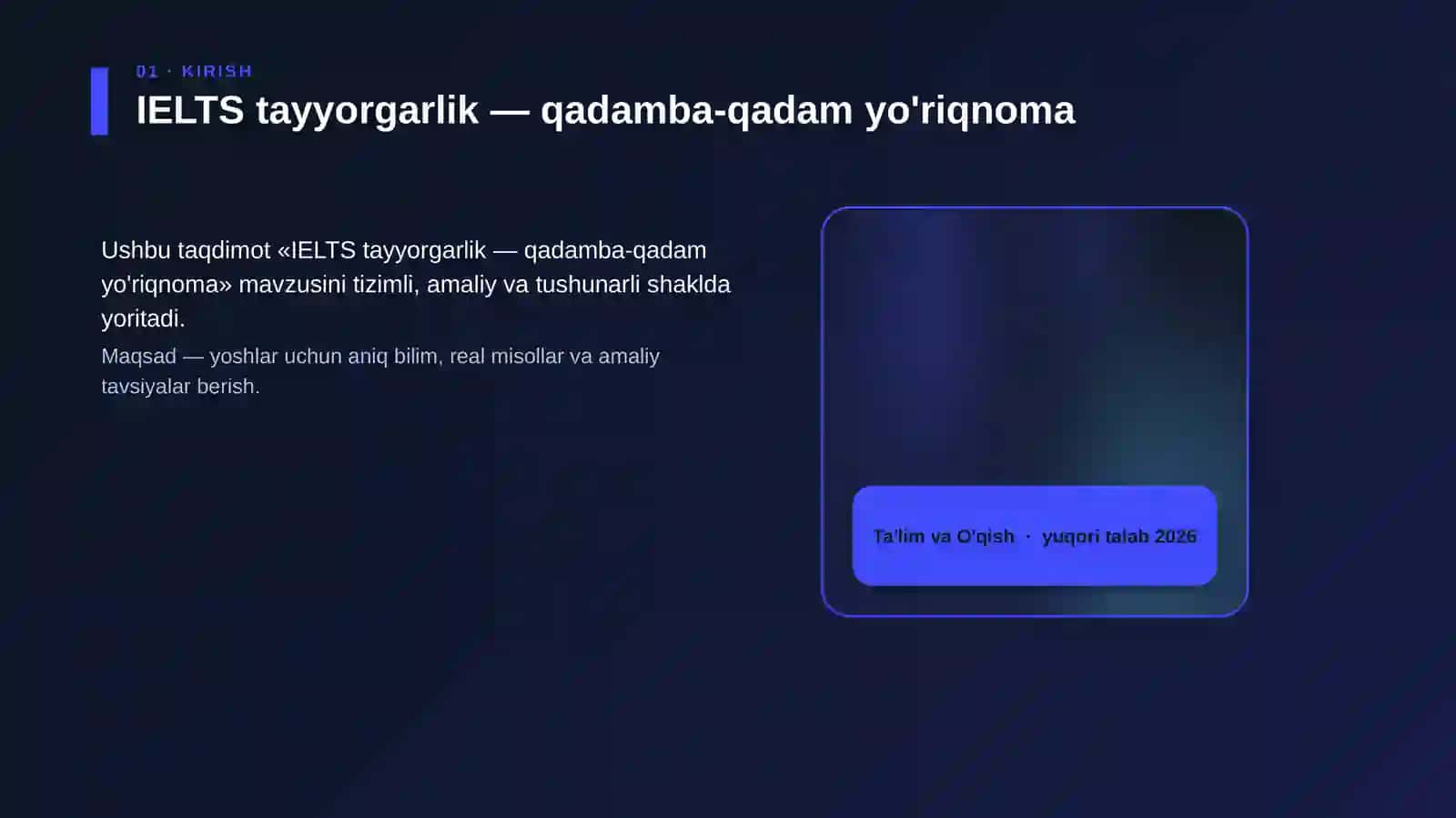 IELTS tayyorgarlik — qadamba-qadam yo'riqnoma 4