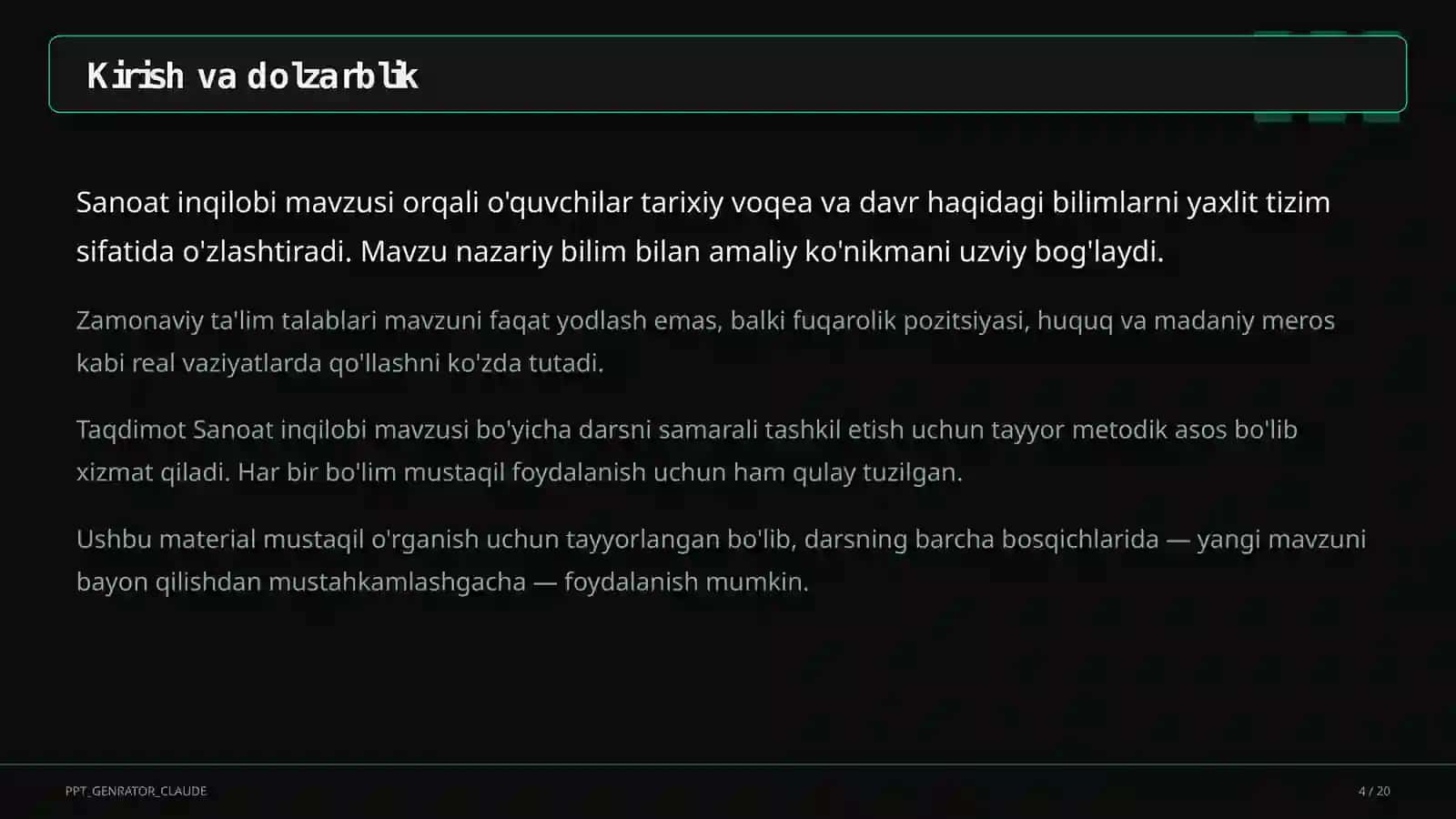Sanoat inqilobi (9-sinf) 4