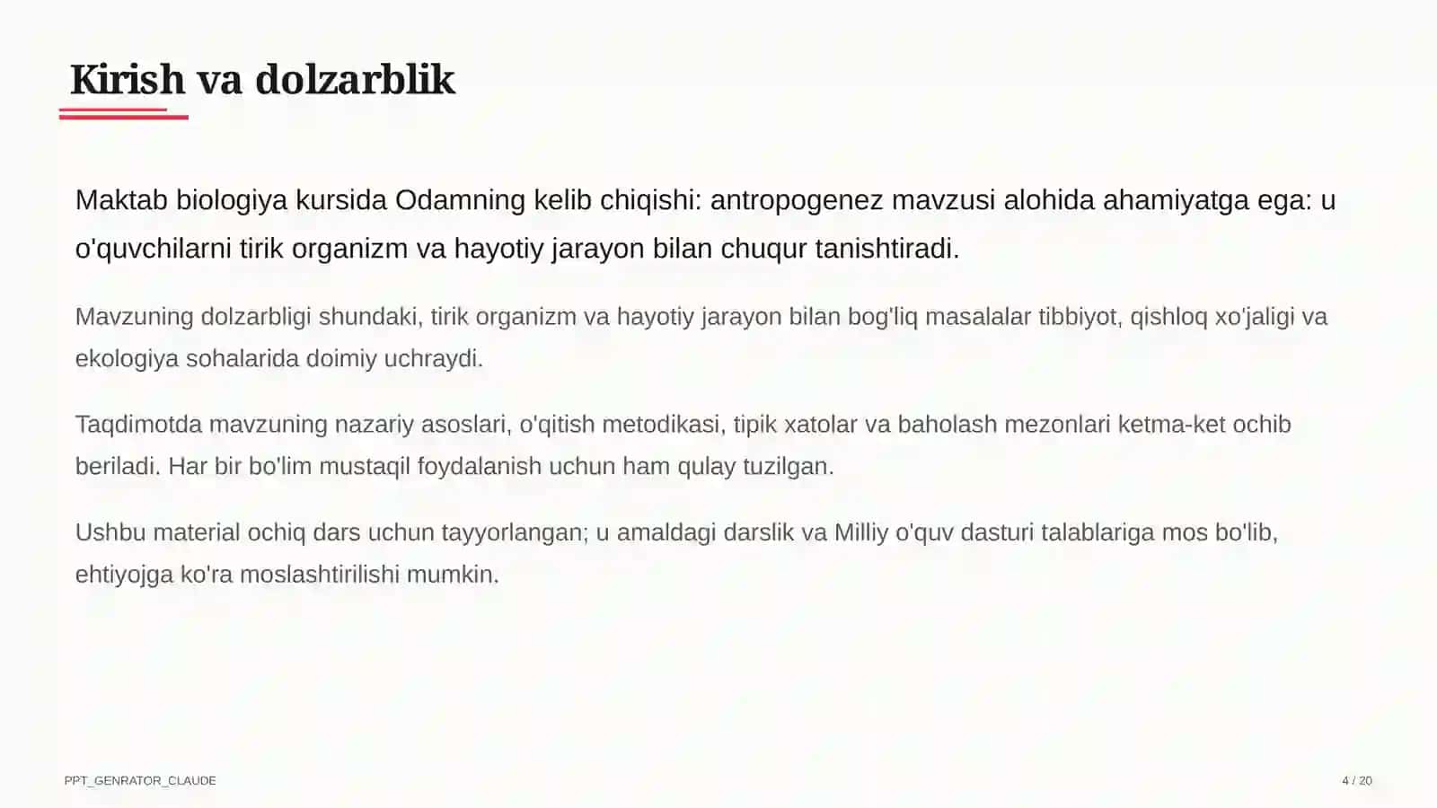 Odamning kelib chiqishi: antropogenez (11-sinf) 4