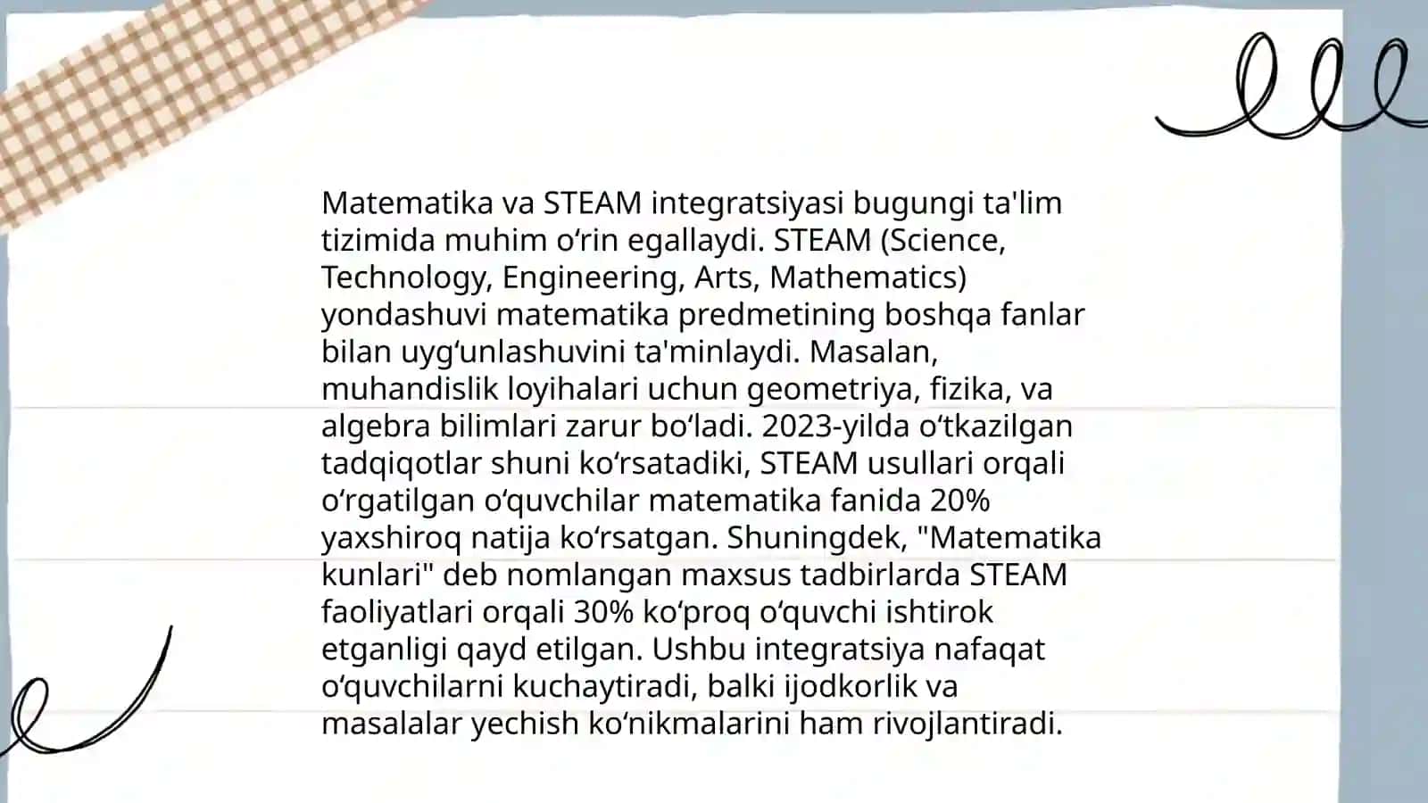 Matematika darslarida STEAM metodologiyasi 4