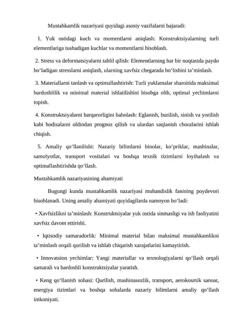 Mustahkamlilik nazariyasi 4