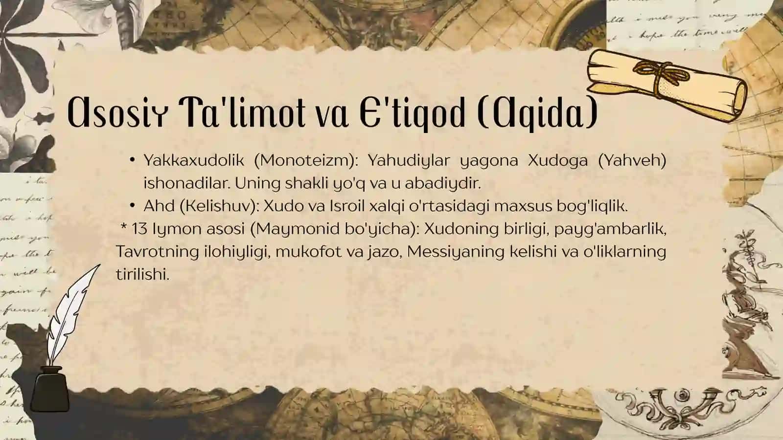 Yahudiylik: Ta'limot, An'anava Marosimlar 4