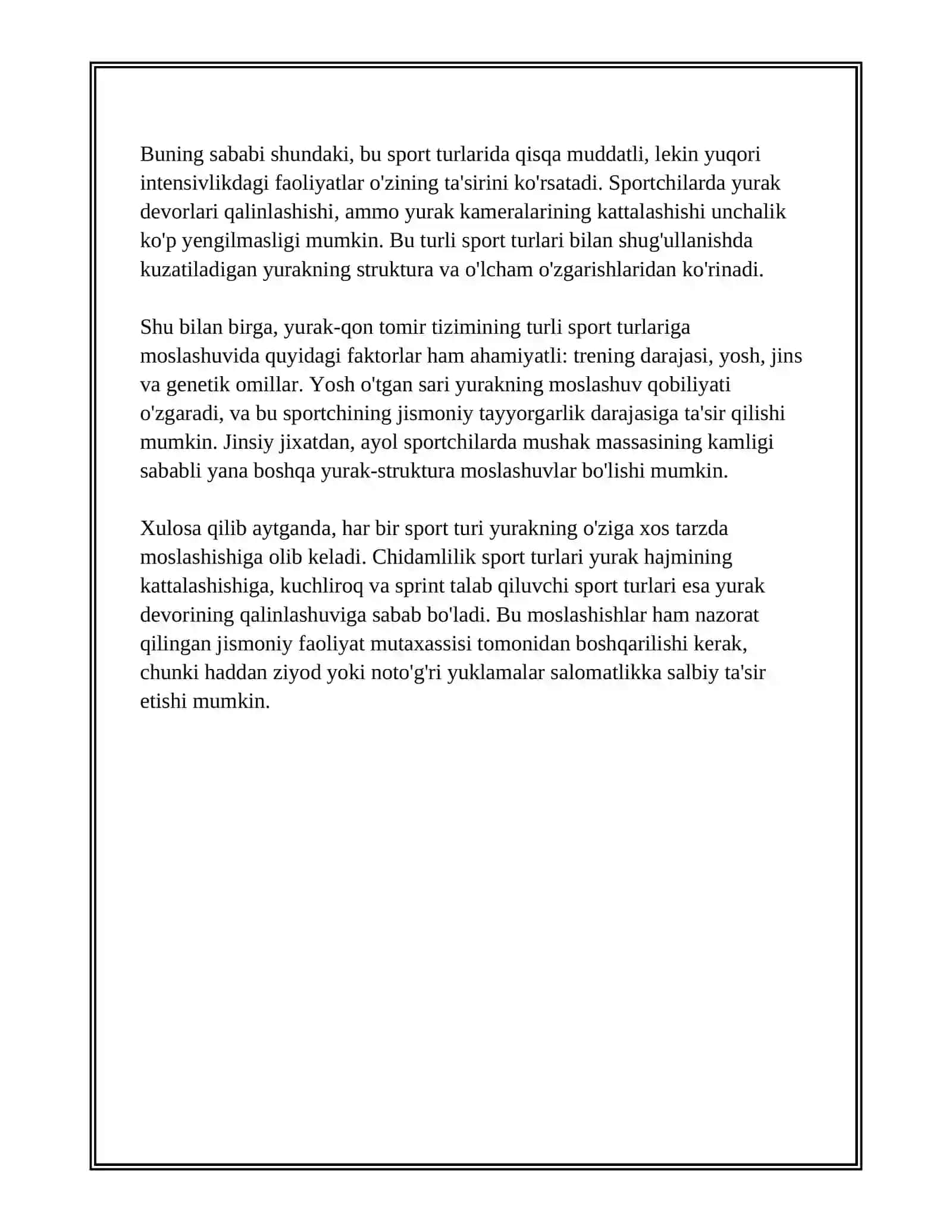 TURLI SPORTCHILARNING YURAK- QON TOMIR SISTEMASINING XUSUSIYATLARI 4