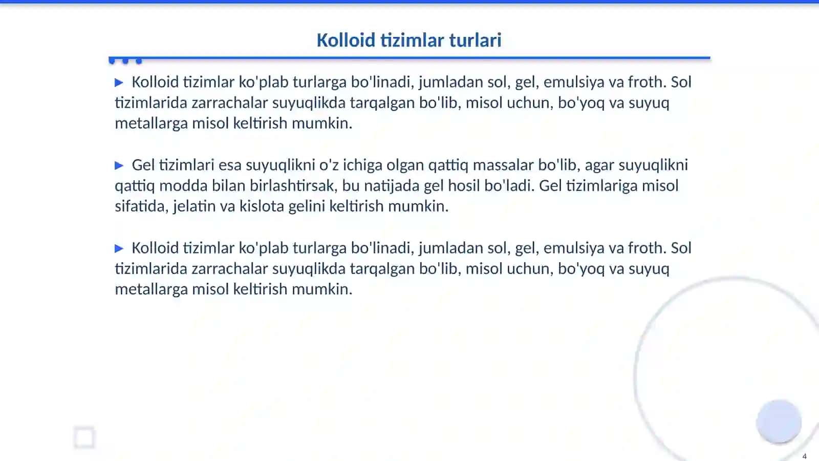Kolloid tizimlar 4