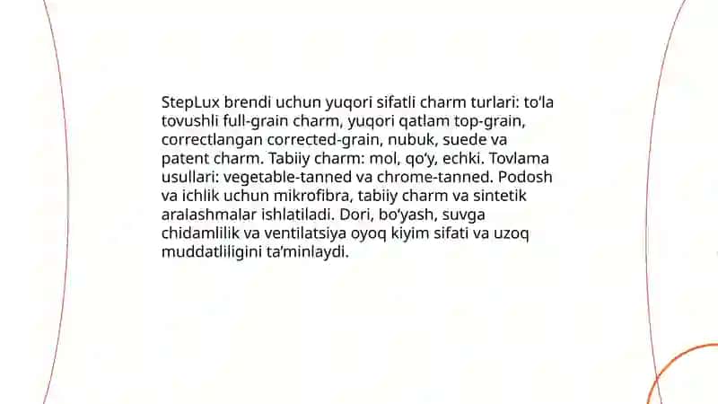 StepLux-hashamatli va zamonaviy kõrinishi yuqori sifatli oyoq kiyim 4