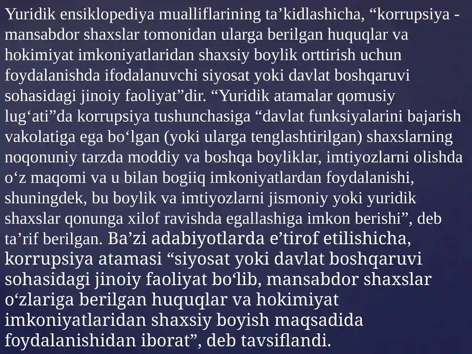 Global korrupsiya ijtimoiy-madaniy inqiroz oqibati 4