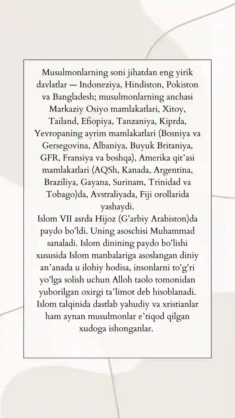 Islom tarixi 4