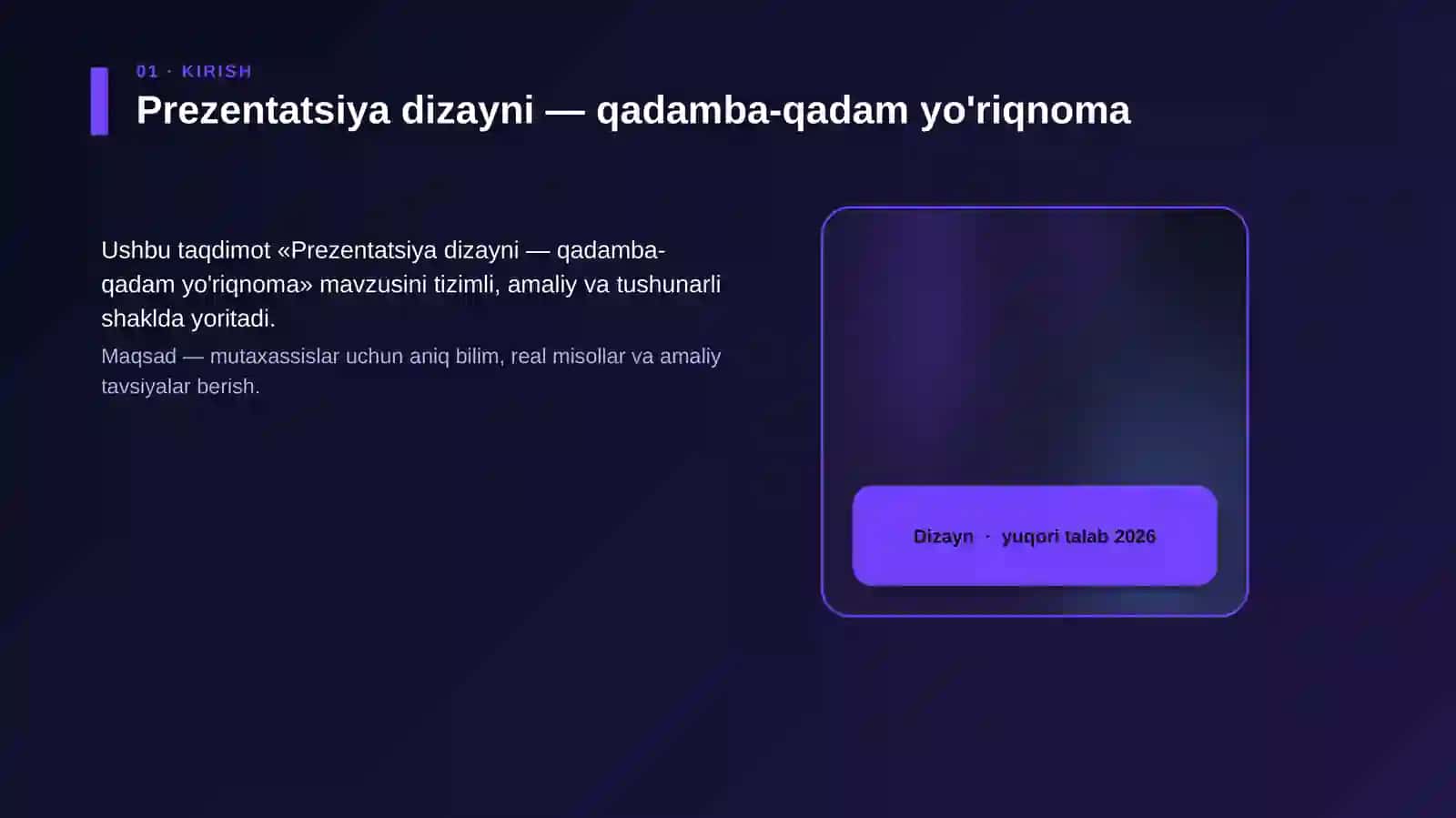 Prezentatsiya dizayni — qadamba-qadam yo'riqnoma 4