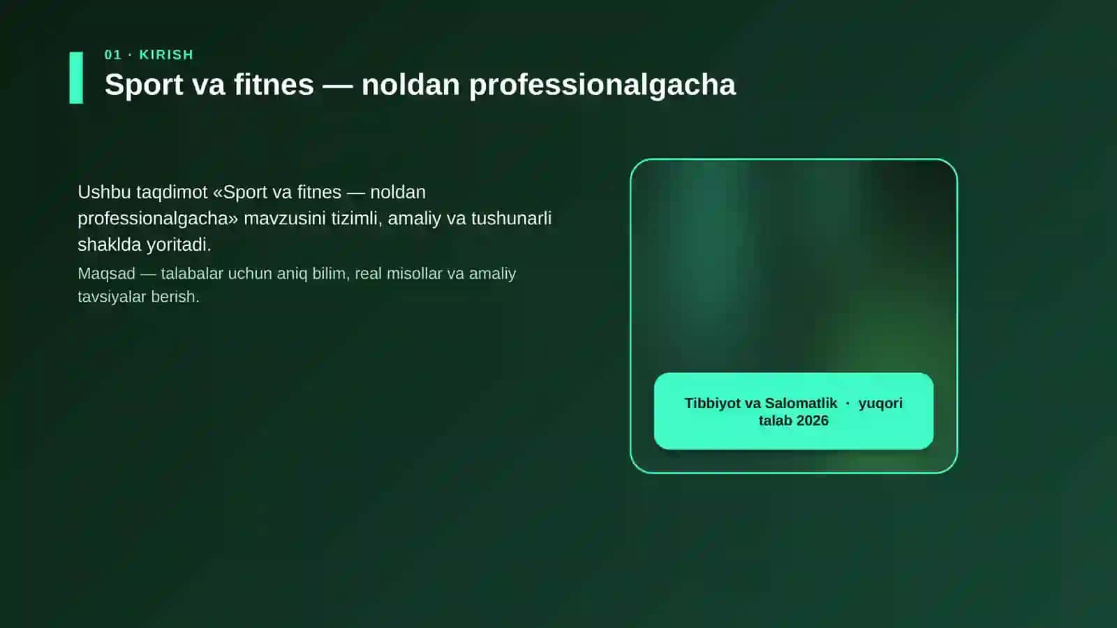 Sport va fitnes — noldan professionalgacha 4