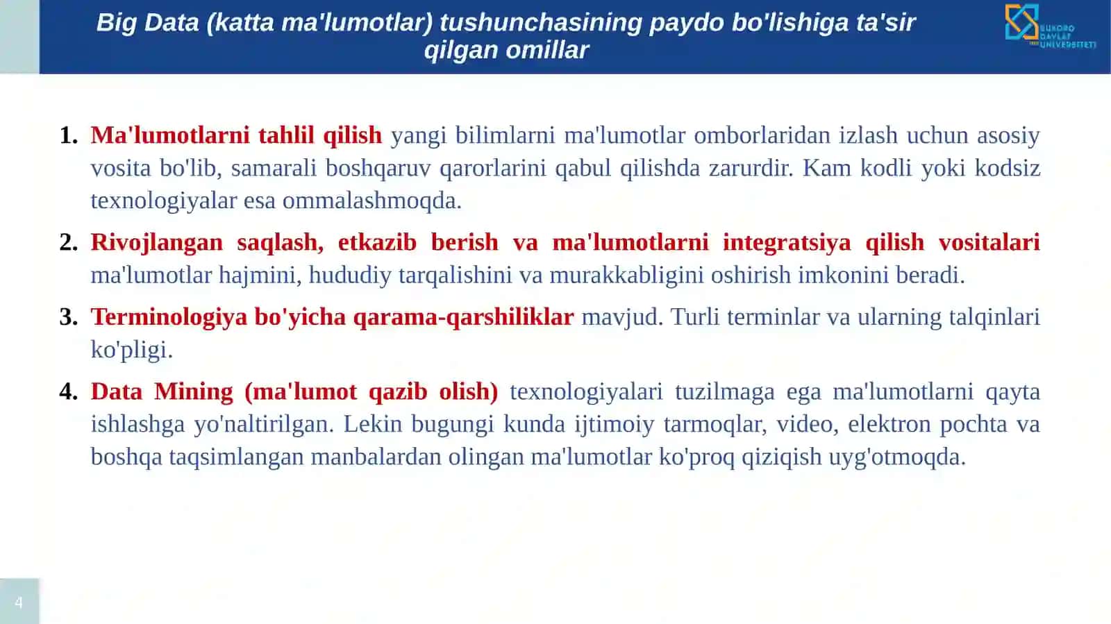 Big Data tushunchasi va asoslari 4