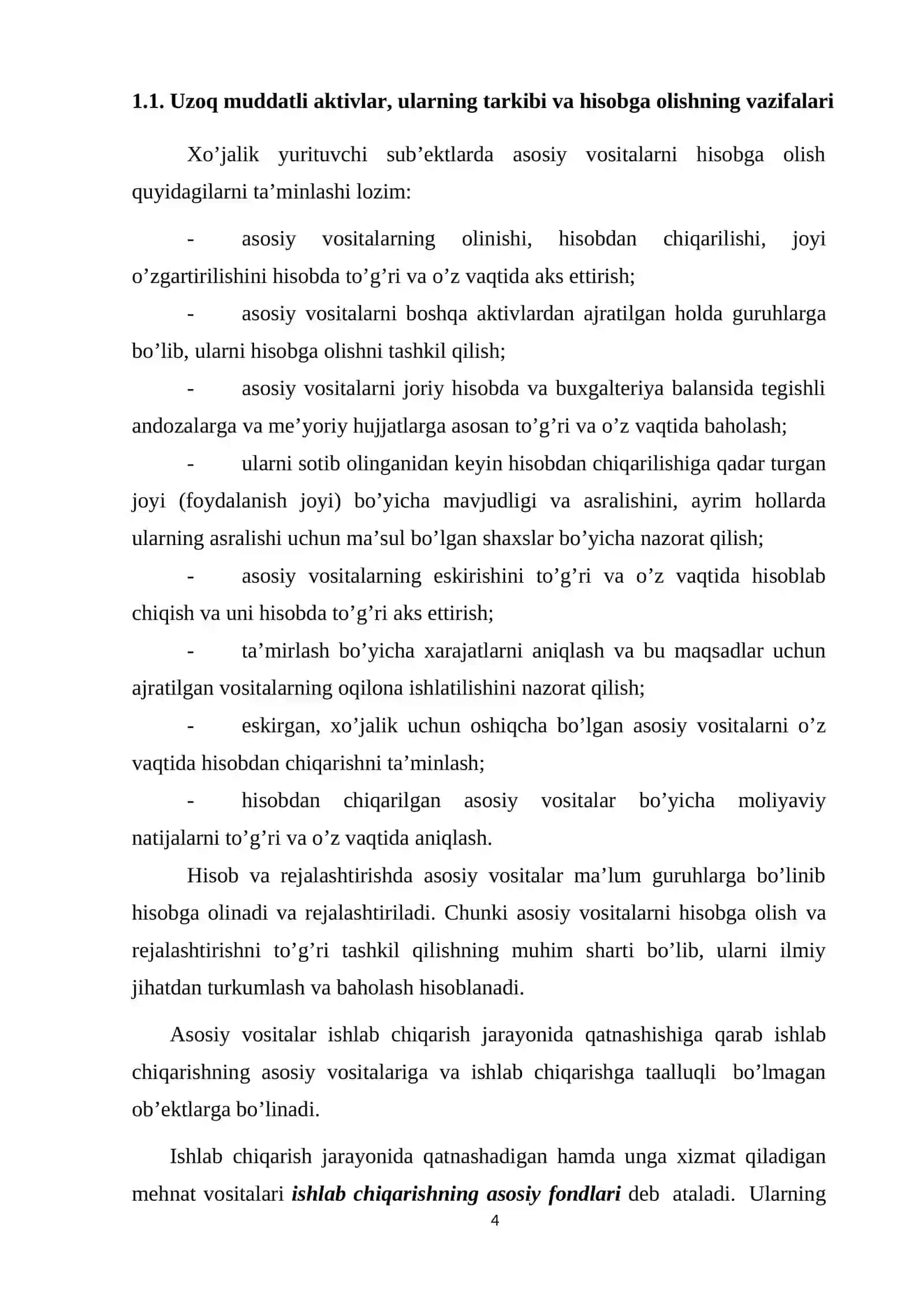 UZOQ MUDDATLI AKTIVLAR HISOBI 4