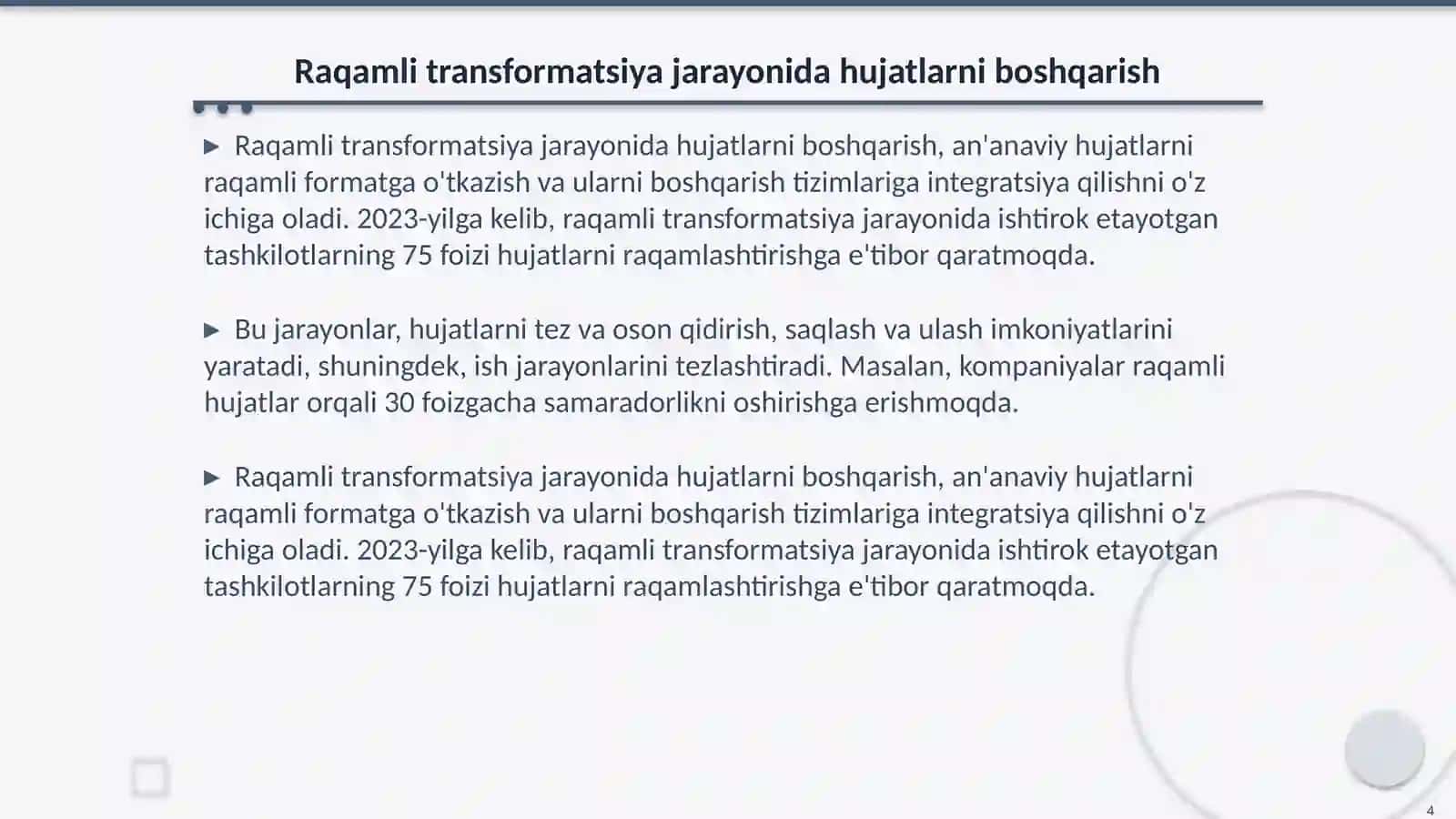 Raqamni transformation sharoitida hujat boshqaruvi 4