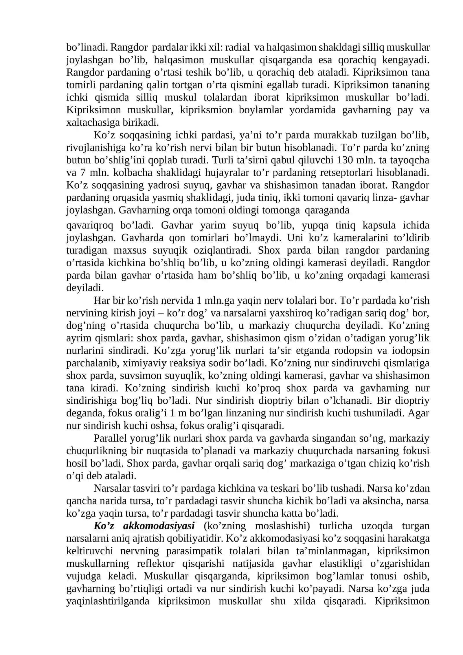 Analizatorlarning tuzulish funksiyasi va yosh xususiyatlari 4