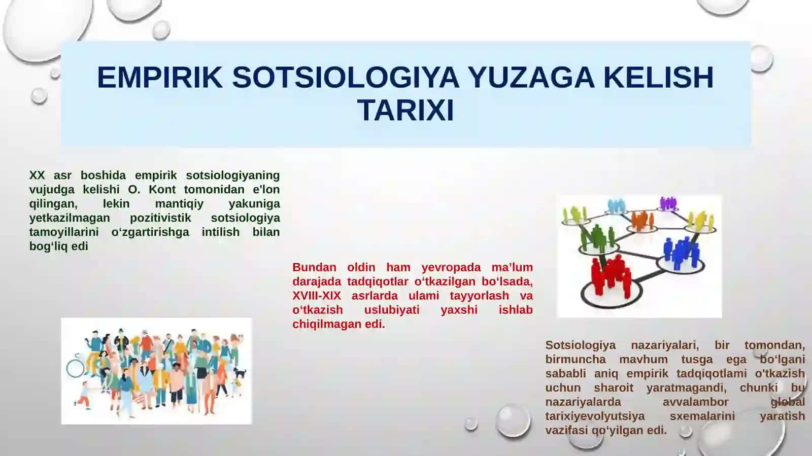 Empirik sotsiologiyaning vujudga kelish tarixi 4