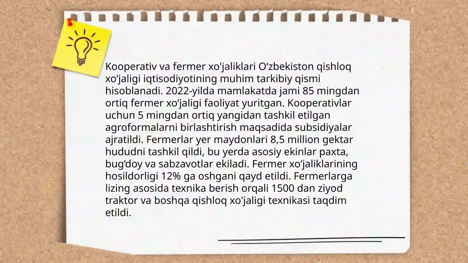 Mustaqillik yillarida qishloq xo'jalik islohotlari 4