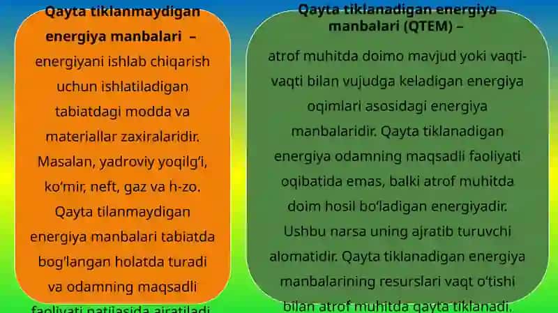 YASHIL IQTISODIYOT “DA QAYTA TIKLANUVCHI ENERGIYANING JORIY ETILISHI. 4