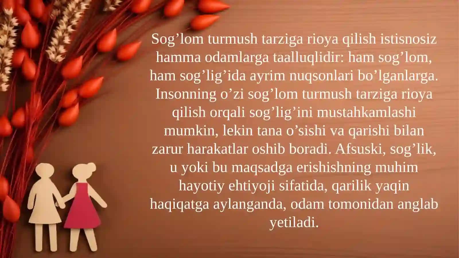 Sog‘lom avlodni yuzaga keltirish shartlari 4