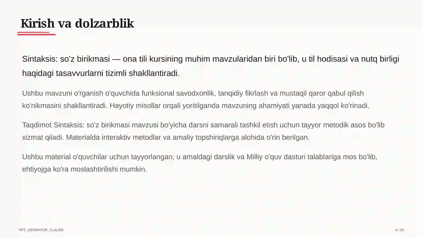 Sintaksis: so'z birikmasi (8-sinf) 4