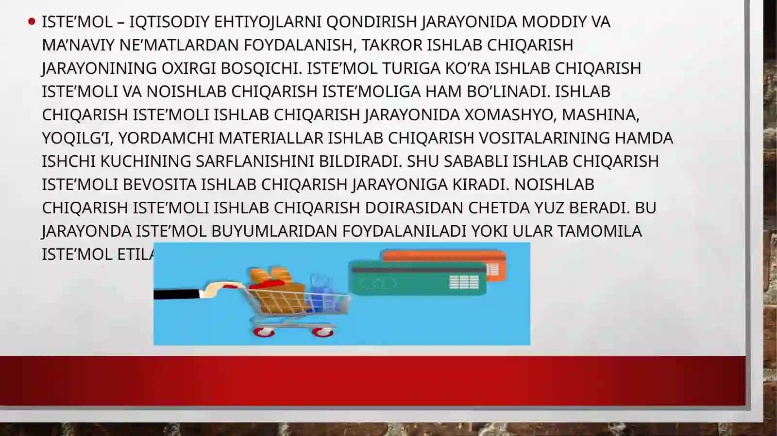Iste’mol, jamg’ar mavainvestitsiyalar 4