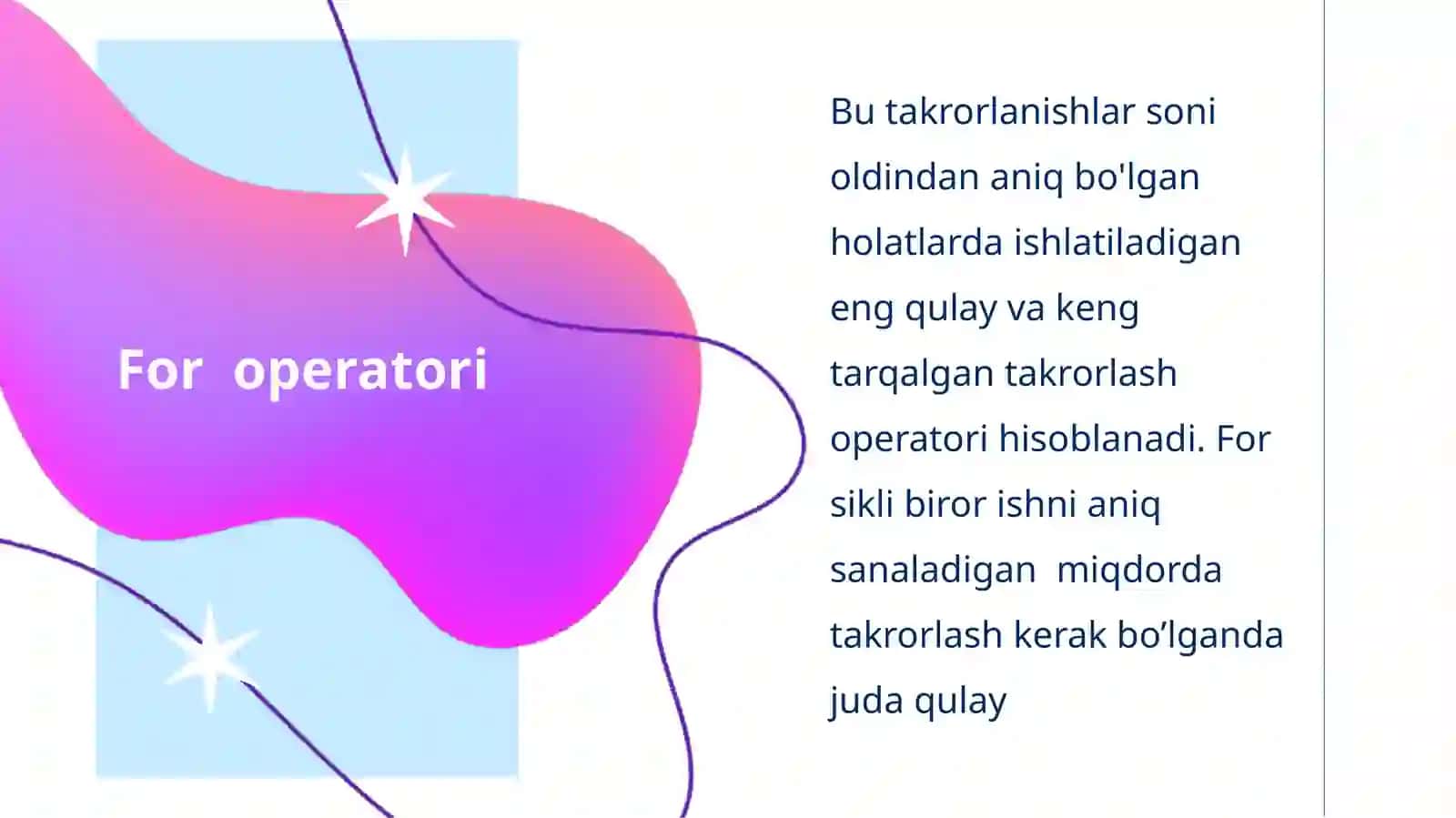 C++dasturlash tilida takrorlash operatorlari 4