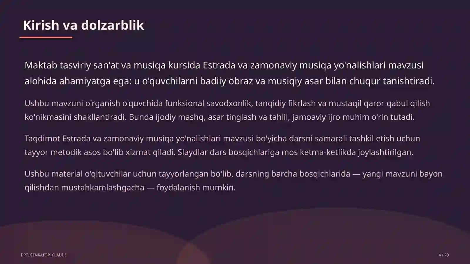 Estrada va zamonaviy musiqa yo'nalishlari (7-sinf) 4