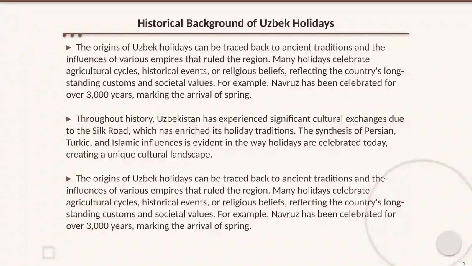 Uzbek Holidays 4